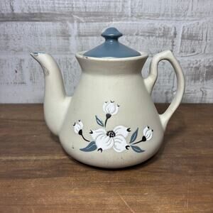 Forged Art Pottery Teapot Floral Design